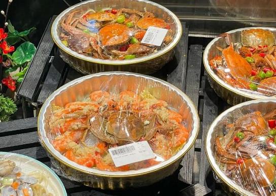武汉雅斯超市加工好的螃蟹——努力达